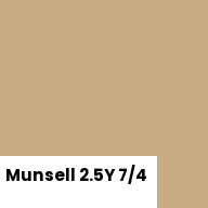 Color chip: Munsell 2.5Y 7/4