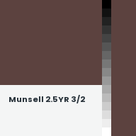 Color chip: Munsell 2.5YR 3/2