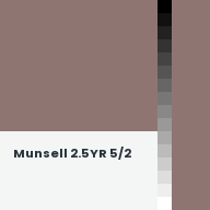 Color chip: Munsell 2.5YR 5/2