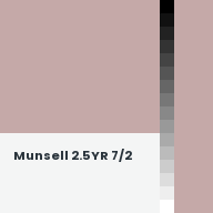 Color chip: Munsell 2.5YR 7/2