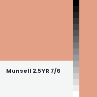 Color chip: Munsell 2.5YR 7/6