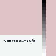 Color chip: Munsell 2.5YR 8/2