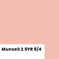 Color chip: Munsell 2.5YR 8/4