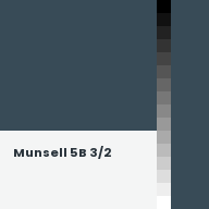 Color chip: Munsell 5B 3/2