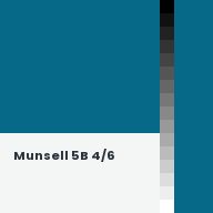 Color chip: Munsell 5B 4/6