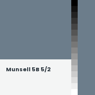 Color chip: Munsell 5B 5/2