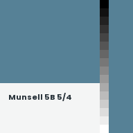 Color chip: Munsell 5B 5/4