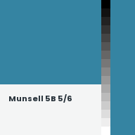 Color chip: Munsell 5B 5/6
