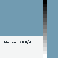 Color chip: Munsell 5B 6/4