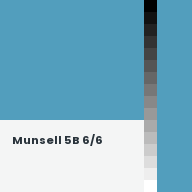 Color chip: Munsell 5B 6/6