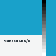 Color chip: Munsell 5B 6/8