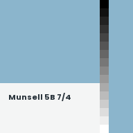 Color chip: Munsell 5B 7/4