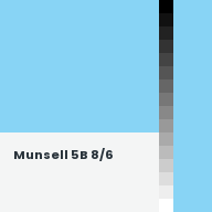 Color chip: Munsell 5B 8/6