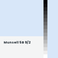 Color chip: Munsell 5B 9/2