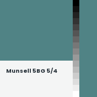 Color chip: Munsell 5BG 5/4