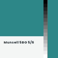 Color chip: Munsell 5BG 5/6