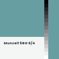Color chip: Munsell 5BG 6/4