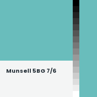 Color chip: Munsell 5BG 7/6