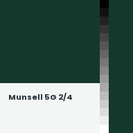 Color chip: Munsell 5G 2/4