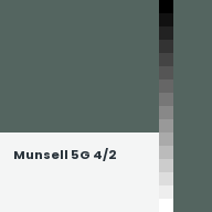 Color chip: Munsell 5G 4/2