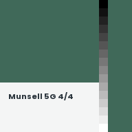Color chip: Munsell 5G 4/4