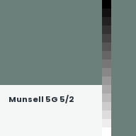 Color chip: Munsell 5G 5/2