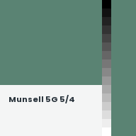Color chip: Munsell 5G 5/4