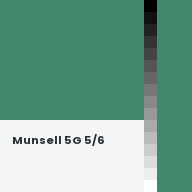 Color chip: Munsell 5G 5/6