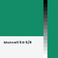 Color chip: Munsell 5G 5/8
