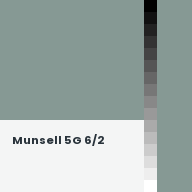 Color chip: Munsell 5G 6/2