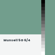 Color chip: Munsell 5G 6/4