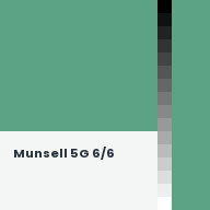 Color chip: Munsell 5G 6/6