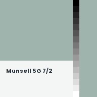 Color chip: Munsell 5G 7/2