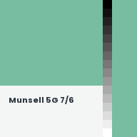 Color chip: Munsell 5G 7/6