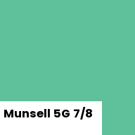 Color chip: Munsell 5G 7/8