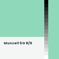 Color chip: Munsell 5G 8/6
