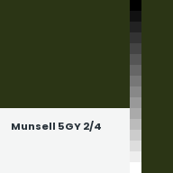 Color chip: Munsell 5GY 2/4