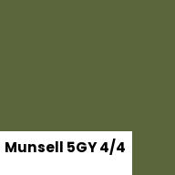 Color chip: Munsell 5GY 4/4