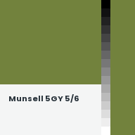 Color chip: Munsell 5GY 5/6