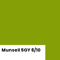 Color chip: Munsell 5GY 6/10