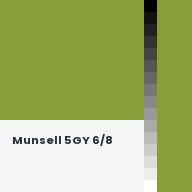 Color chip: Munsell 5GY 6/8