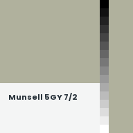 Color chip: Munsell 5GY 7/2