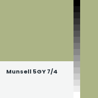 Color chip: Munsell 5GY 7/4