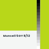 Color chip: Munsell 5GY 8/12