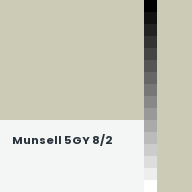 Color chip: Munsell 5GY 8/2