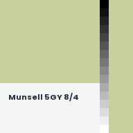 Color chip: Munsell 5GY 8/4