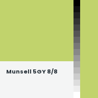 Color chip: Munsell 5GY 8/8