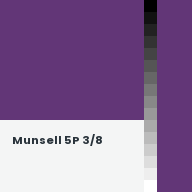 Color chip: Munsell 5P 3/8