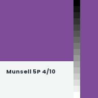 Color chip: Munsell 5P 4/10