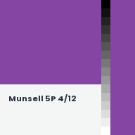 Color chip: Munsell 5P 4/12